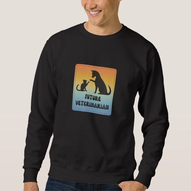 Future Veterinarian  Fun Vet Student Sweatshirt (Front)