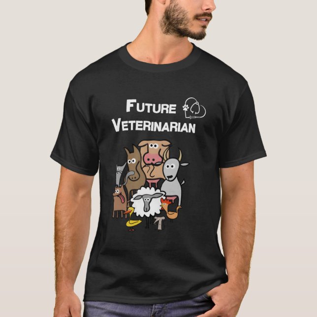 Future Veterinarian Funny Tee Vet Tech Student Chr (Front)