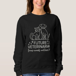 Future Veterinarian Future Vet Veterinary School Sweatshirt