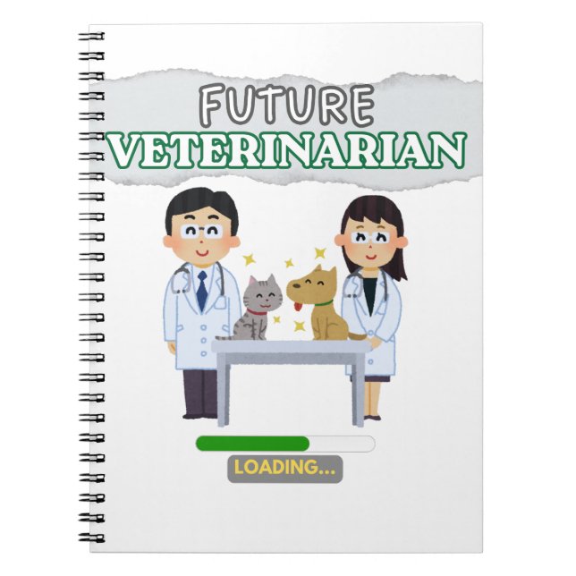 Future Veterinarian Loading – Vet Student Design Notebook (Front)