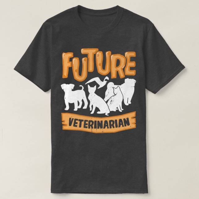 Future Veterinarian Vet School Student Gift  T-Shirt (Design Front)