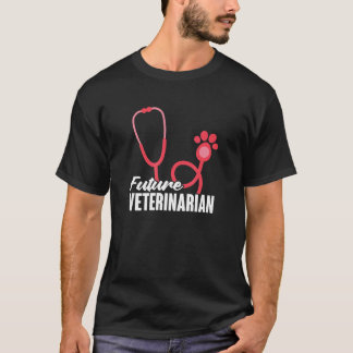 Future Veterinarian Vet Veterinary Student Stethos T-Shirt