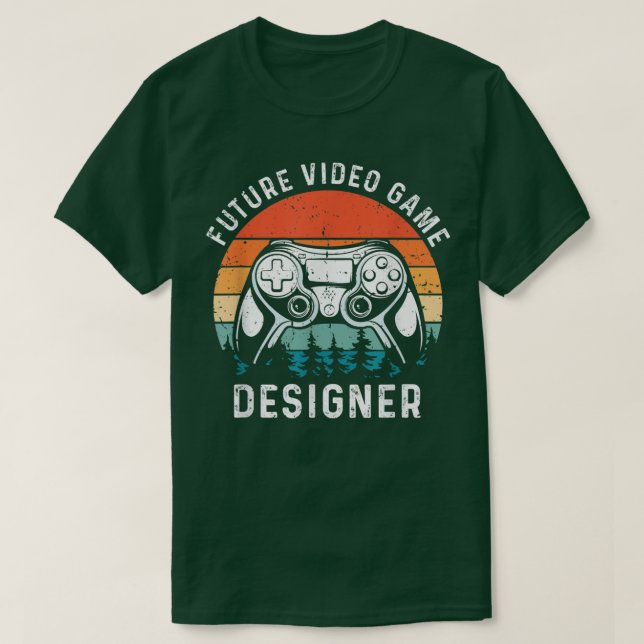 Future Video Game Designer Developer Gamer Program T-Shirt (Design Front)