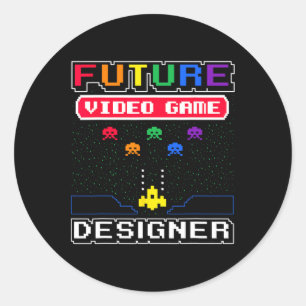 Future Video Game Designer Kid's 1  Classic Round Sticker