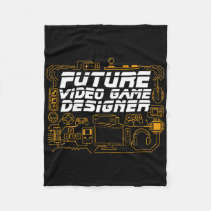 Future Video Game Designer Programmer Coding Gamer Fleece Blanket