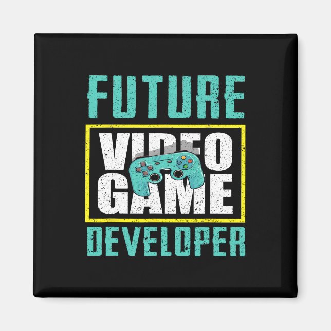Future Video Game Developer - Cool Game Designer G Magnet (Front)
