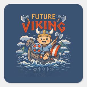 Future Viking Funny Norwegian Stickers