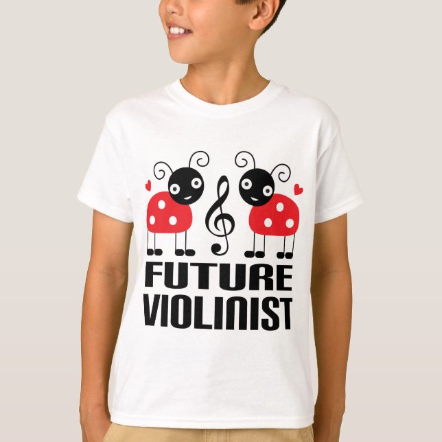 Future Violinist music Kids T-shirt (Front)