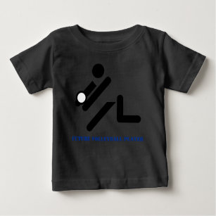 Future volleyball player black, blue custom baby T-Shirt