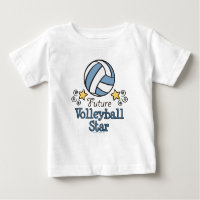 Future Volleyball Star Baby Long Sleeve T shirt