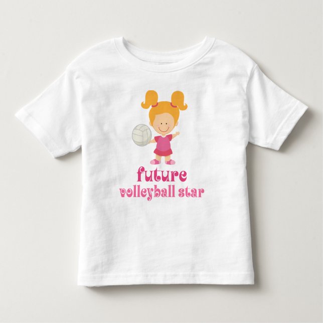 Future Volleyball Star (Girls) Toddler T-Shirt (Front)
