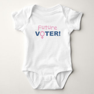 Future Voter! Girl's Romper Baby Bodysuit