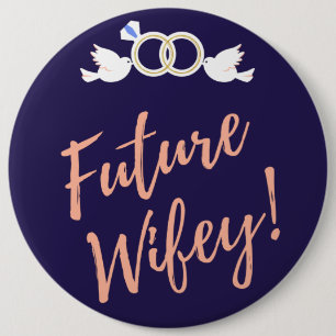 Future Wifey Love Birds 6 Cm Round Badge