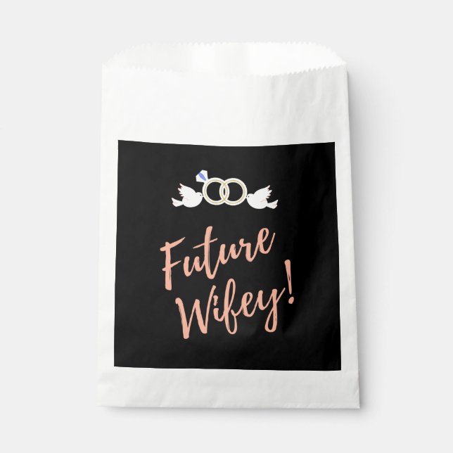 Future Wifey Love Birds  Favour Bag (Front)