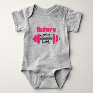 Future workout buddy baby bodysuit