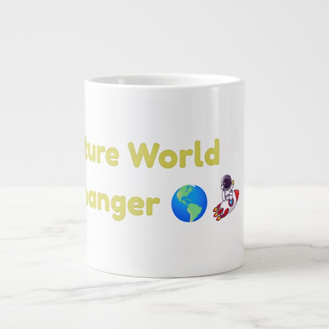 Future World Changer Inspirational Kids Mug (Front)
