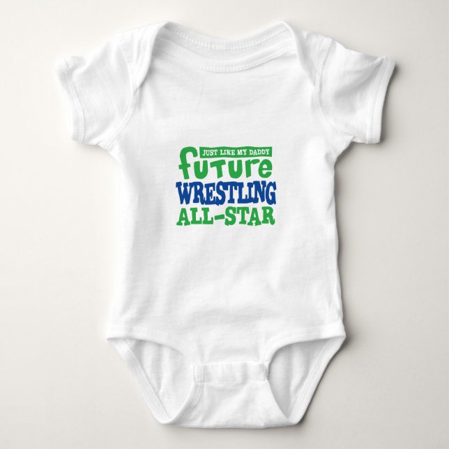 Future Wrestling All Star Baby Bodysuit (Front)
