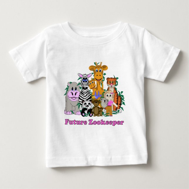 Future Zookeeper Girl Baby T-Shirt (Front)