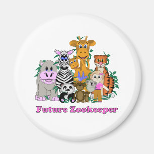 Future Zookeeper Girl Magnet