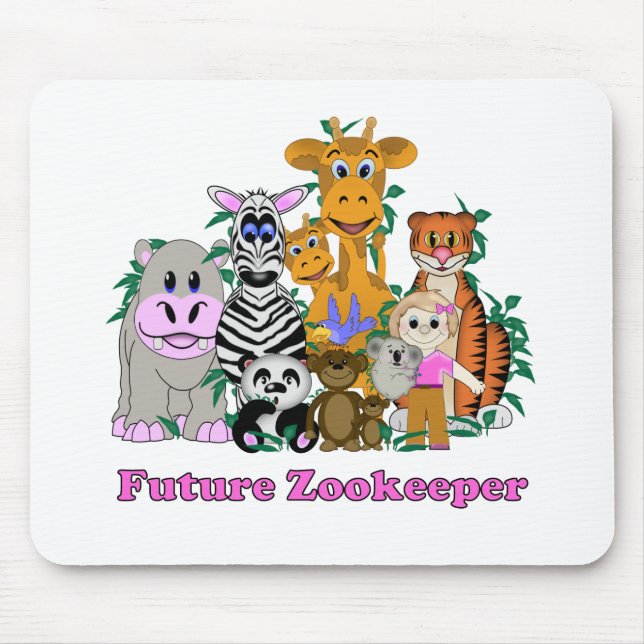 Future Zookeeper Girl Mouse Pad (Front)