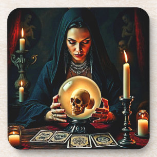 Future's Forbidden Secrets Design Coaster