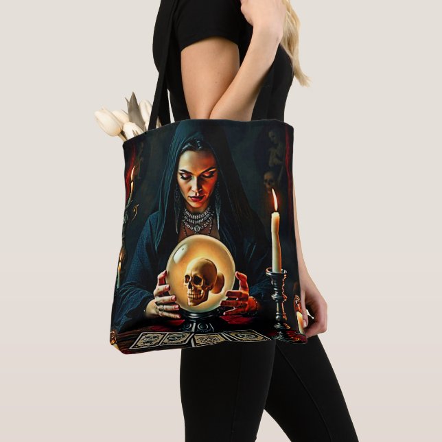 Future's Forbidden Secrets Design Tote Bag (Close Up)