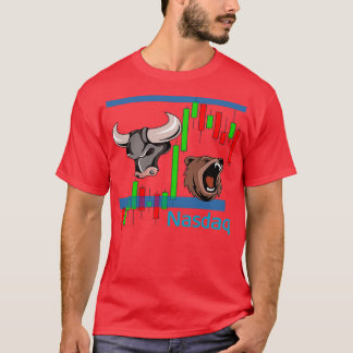 Futures Trading Bear vs Bull Emini Nasdaq NQ T-Shirt