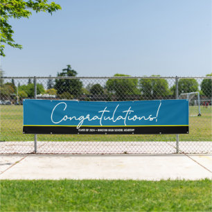 Futurescape: Class of 2024 Blue and Yellow Graduat Banner