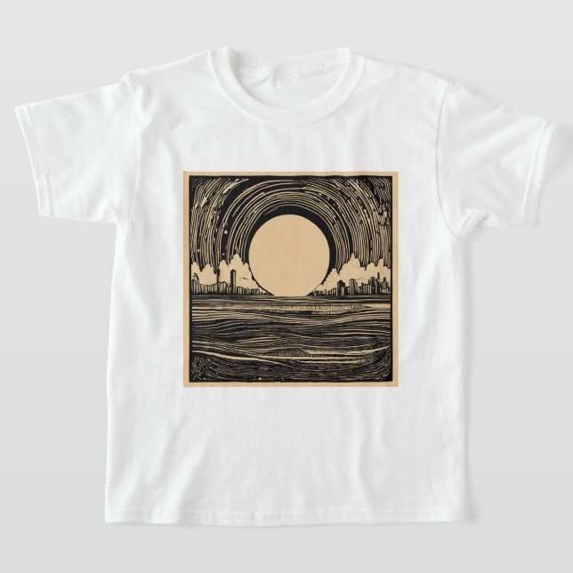 Futuristech Tees: Urban Utopia Collection" T-Shirt (Laydown)