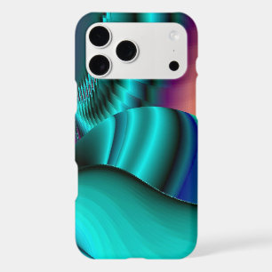 Futuristic Abstract 3D Metallic Rainbow Art