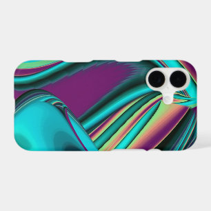 Futuristic Abstract 3D Metallic Rainbow Art