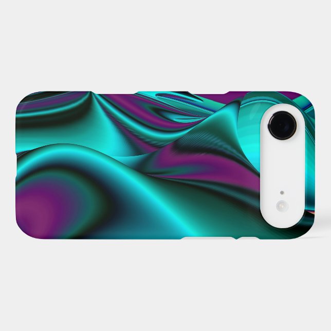 Futuristic Abstract 3D Metallic Rainbow Art (Back (Horizontal))