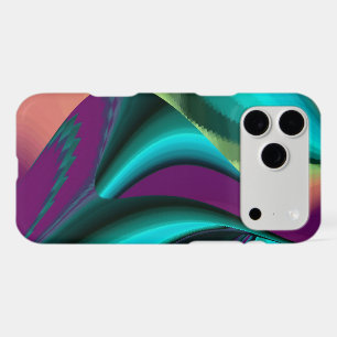 Futuristic Abstract 3D Metallic Rainbow Art