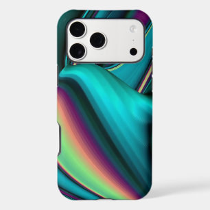 Futuristic Abstract 3D Metallic Rainbow Art
