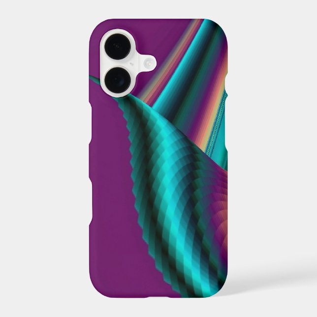 Futuristic Abstract 3D Metallic Rainbow Art (Back)
