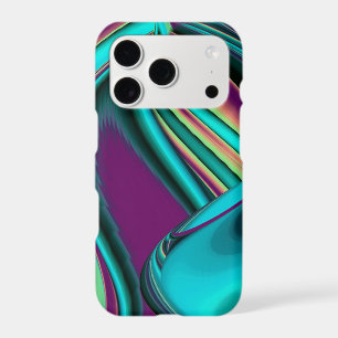 Futuristic Abstract 3D Metallic Rainbow Art