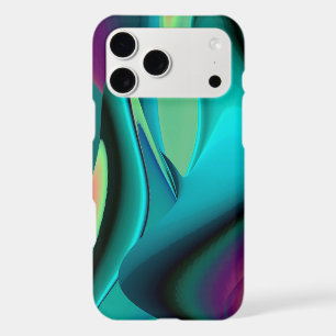 Futuristic Abstract 3D Metallic Rainbow Art