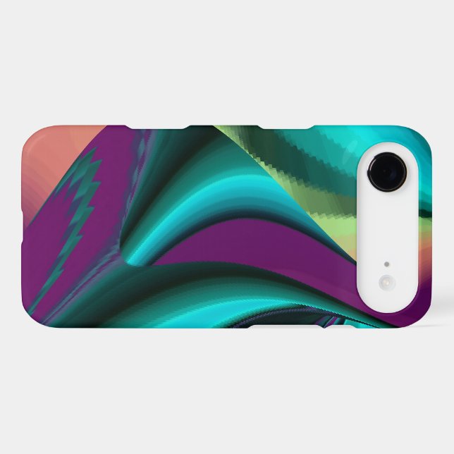 Futuristic Abstract 3D Metallic Rainbow Art (Back (Horizontal))