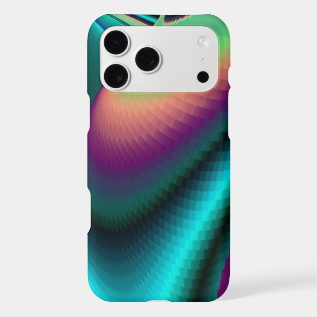 Futuristic Abstract 3D Metallic Rainbow Art (Back)