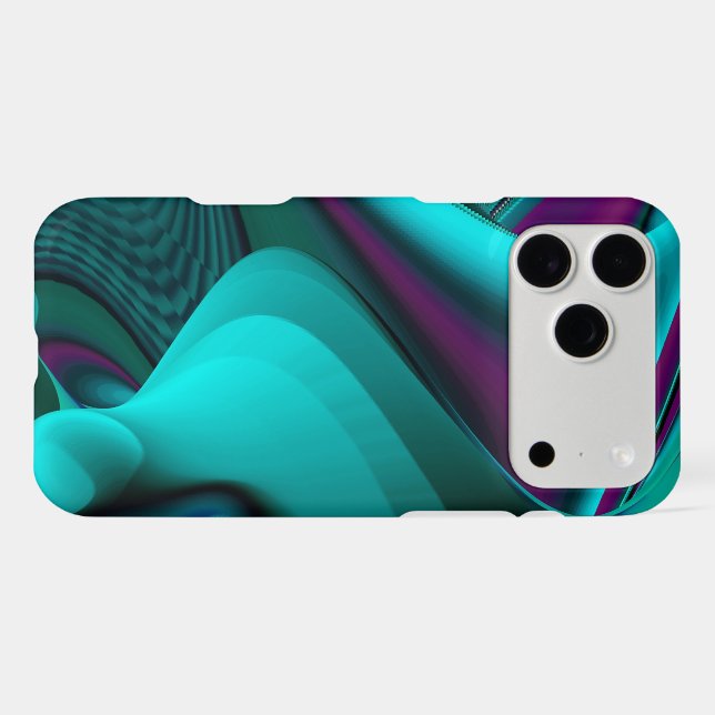 Futuristic Abstract 3D Metallic Rainbow Art (Back (Horizontal))