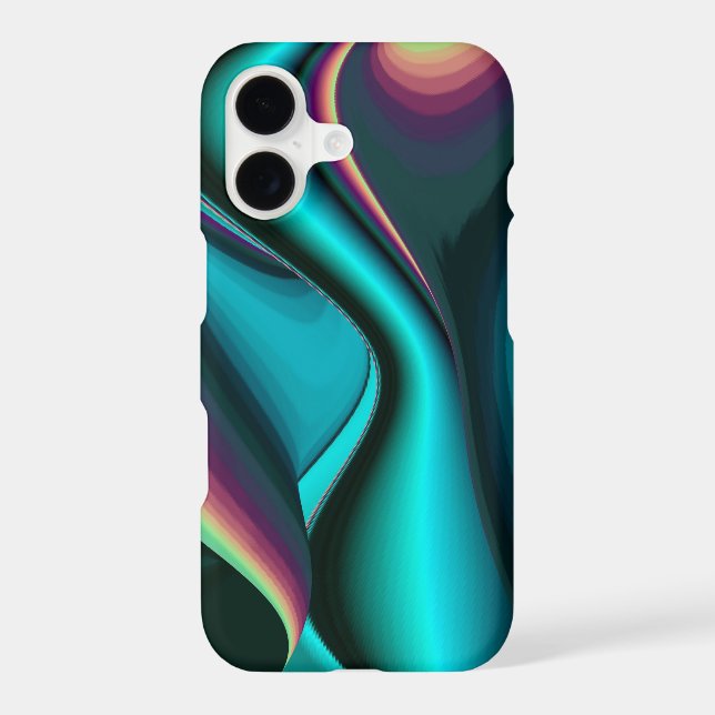 Futuristic Abstract 3D Metallic Rainbow Art (Back)