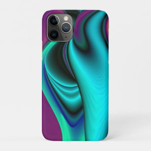 Futuristic Abstract 3D Metallic Rainbow Art iPhone 11 Pro Case