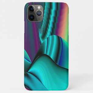 Futuristic Abstract 3D Metallic Rainbow Art iPhone 11 Pro Max Case