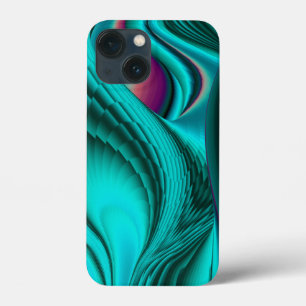 Futuristic Abstract 3D Metallic Rainbow Art iPhone 13 Mini Case