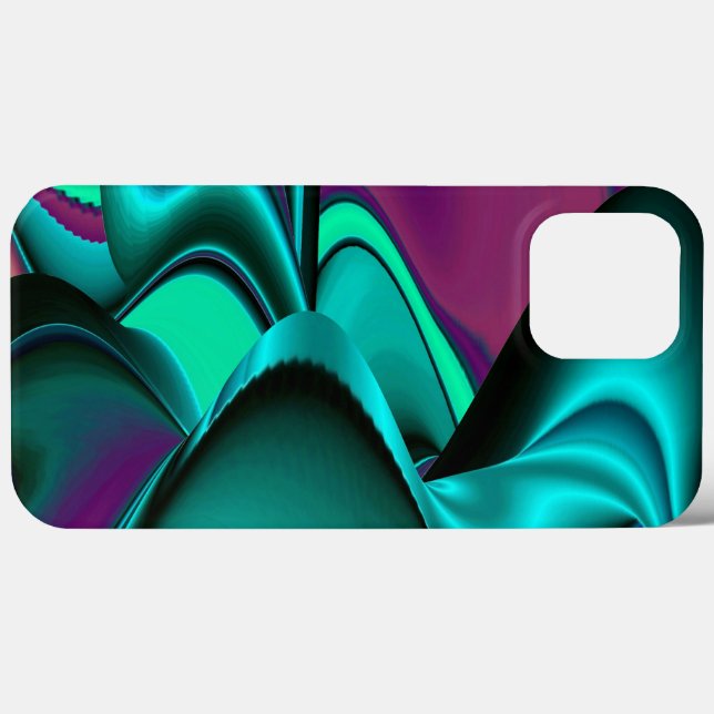 Futuristic Abstract 3D Metallic Rainbow Art Case-Mate iPhone Case (Back (Horizontal))