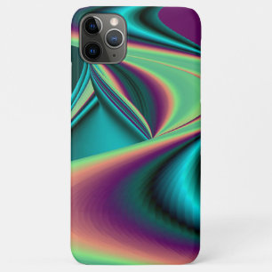 Futuristic Abstract 3D Metallic Rainbow Art iPhone 11 Pro Max Case