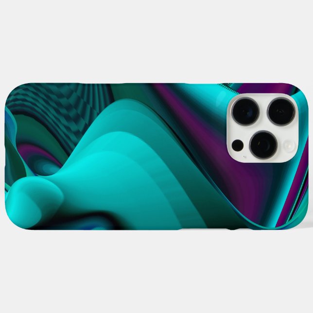 Futuristic Abstract 3D Metallic Rainbow Art Case-Mate iPhone Case (Back (Horizontal))