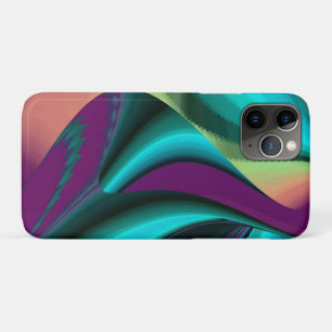 Futuristic Abstract 3D Metallic Rainbow Art iPhone 11 Pro Case