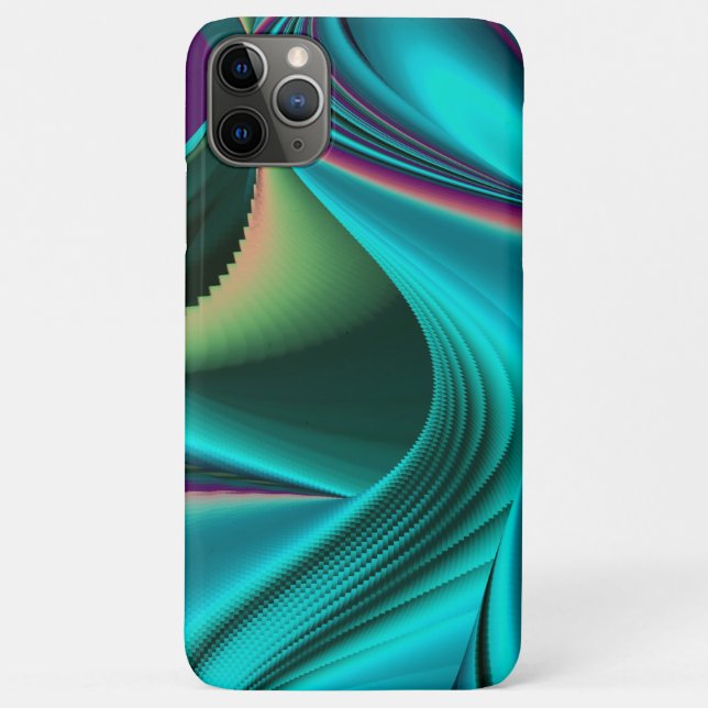 Futuristic Abstract 3D Metallic Rainbow Art Case-Mate iPhone Case (Back)
