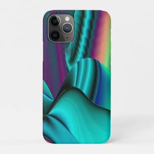 Futuristic Abstract 3D Metallic Rainbow Art iPhone 11 Pro Case
